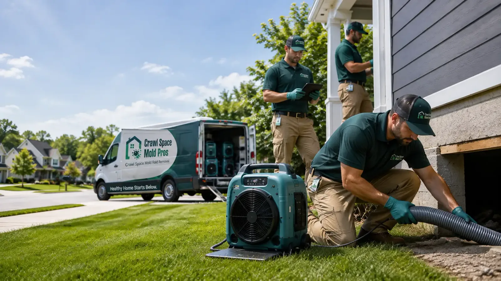 Crawl Space Mold Removal in Woody, CA